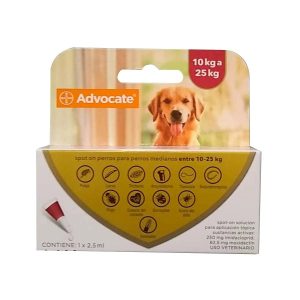 ADVOCATE CANINO DE 10 A 25KG